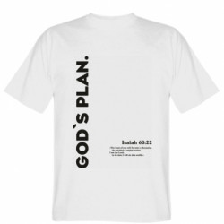 Мужская футболка Stedman God's Plan. Isaiah 60:22.