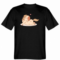 Чоловіча футболка Stedman Грайливий лежачий кінь - FATLINE Чоловіча футболка Stedman Грайливий лежачий кінь