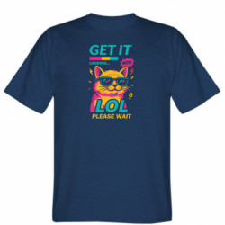 Мужская футболка Stedman Кот в режиме вайбу - FATLINE Мужская футболка Stedman Кот в режиме вайбу