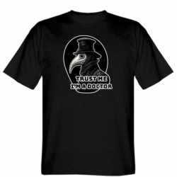 Мужская футболка Stedman  (M) Чумной доктор Доверься мне, я врач  - FATLINE