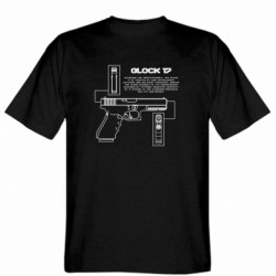 Мужская футболка Stedman  (M) GLOCK 17  - FATLINE