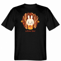 Чоловіча футболка Stedman Милий зайчик в осінньому лісі - FATLINE Чоловіча футболка Stedman Милий зайчик в осінньому лісі