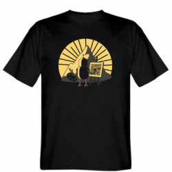 Мужская футболка Stedman QR живопись будущего - FATLINE Мужская футболка Stedman QR живопись будущего