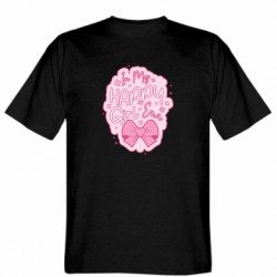 Мужская футболка Stedman Розовый слоган In My Happy Girl Era - FATLINE Мужская футболка Stedman Розовый слоган In My Happy Girl Era