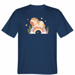 Мужская футболка Stedman Спящая лошадка на радуге - FATLINE Мужская футболка Stedman Спящая лошадка на радуге