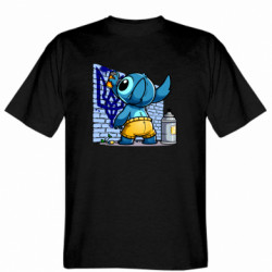 Мужская футболка Stedman Стич патриот Украины - FATLINE Мужская футболка Stedman Стич патриот Украины