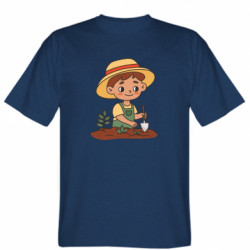 Мужская футболка Stedman Смешной Мальчик фермер - FATLINE Мужская футболка Stedman Смешной Мальчик фермер