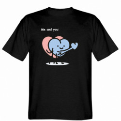 Мужская футболка Stedman Me and you: Heart to heart.