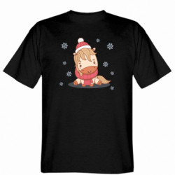 Чоловіча футболка Stedman Зимова маленька конячка - FATLINE Чоловіча футболка Stedman Зимова маленька конячка