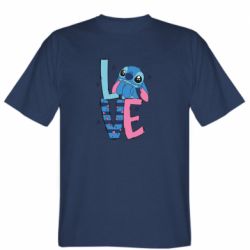 Мужская футболка Stedman Стич Love - FATLINE Мужская футболка Stedman Стич Love