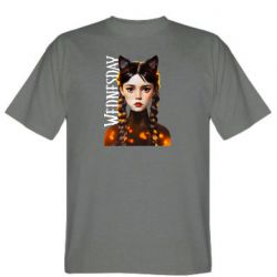 Чоловіча футболка Stedman Венздей кішка - FATLINE Чоловіча футболка Stedman Венздей кішка