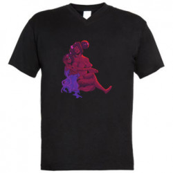 Чоловічі футболки з V-подібним вирізом