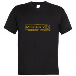 Чоловічі футболки з V-подібним вирізом