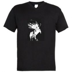 Чоловічі футболки з V-подібним вирізом