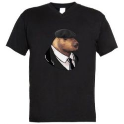 Чоловічі футболки з V-подібним вирізом