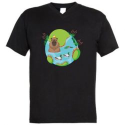 Мужские футболки с V-образным вырезом