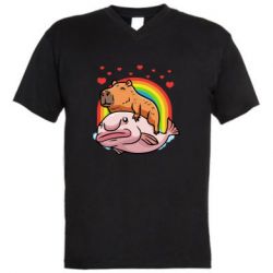 Чоловічі футболки з V-подібним вирізом