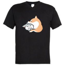 Чоловічі футболки з V-подібним вирізом