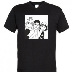 Чоловічі футболки з V-подібним вирізом