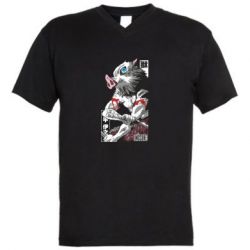 Чоловічі футболки з V-подібним вирізом