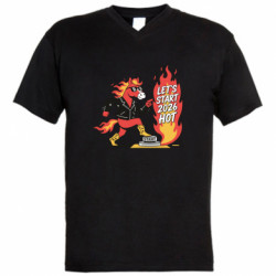 Чоловічі футболки з V-подібним вирізом