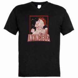 Мужская футболка  с V-образным вырезом Постер Неуязвимого