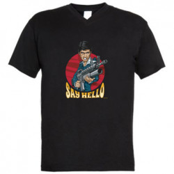 Чоловічі футболки з V-подібним вирізом