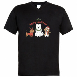 Чоловічі футболки з V-подібним вирізом