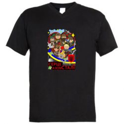 Мужские футболки с V-образным вырезом - FATLINE