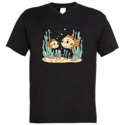 Чоловічі футболки з V-подібним вирізом