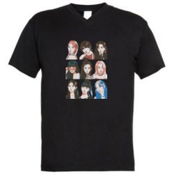 Чоловічі футболки з V-подібним вирізом