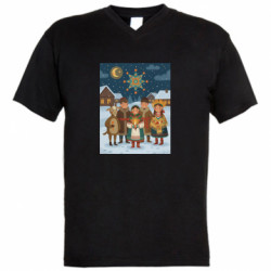 Чоловічі футболки з V-подібним вирізом