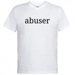 Чоловіча футболка з V-подібним вирізом  (XL) Аб'юзер  - FATLINE