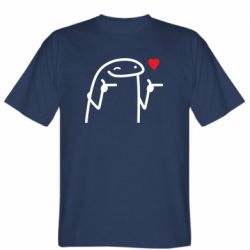 Мужская футболка Stedman Влюбленный человечек с сердечком - FATLINE Мужская футболка Stedman Влюбленный человечек с сердечком