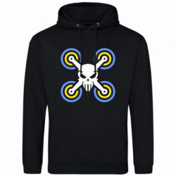 Мужская худи Drone&skull - FATLINE Мужская худи Drone&skull