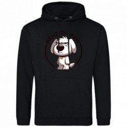 Мужская худи пес которому похуй - FATLINE Мужская худи пес которому похуй