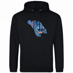 Мужская худи Стич прыгает - FATLINE Мужская худи Стич прыгает