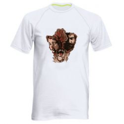 Мужская спортивная футболка Double expo Last of Us - FATLINE Мужская спортивная футболка Double expo Last of Us