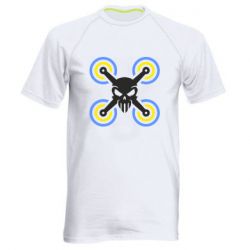 Мужская спортивная футболка Drone&skull - FATLINE Мужская спортивная футболка Drone&skull