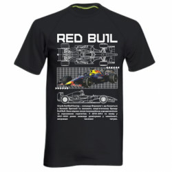 Мужская спортивная футболка Red Bull Racing - FATLINE Мужская спортивная футболка Red Bull Racing