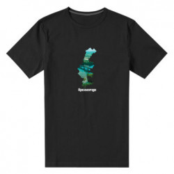 Чоловіча стрейчева футболка Кременчук мапа