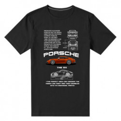 Мужская стрейчевая футболка Porsche 911 - FATLINE Мужская стрейчевая футболка Porsche 911