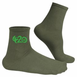 Мужские носки 4.20 green - FATLINE Мужские носки 4.20 green