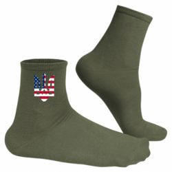 Чоловічі шкарпетки Україна+США - FATLINE Чоловічі шкарпетки Україна+США