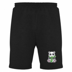 Чоловічі шорти Мила панда і бамбук - FATLINE Чоловічі шорти Мила панда і бамбук