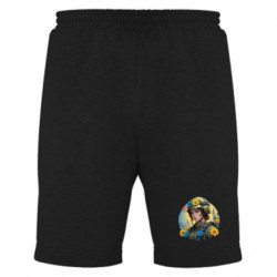 Мужские шорты Украинская военная в цветах - FATLINE Мужские шорты Украинская военная в цветах