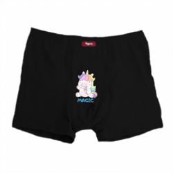 Мужские трусы Маленький единорог - это магия! - FATLINE Мужские трусы Маленький единорог - это магия!