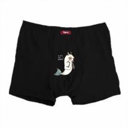 Мужские трусы Я рыба или кот - FATLINE Мужские трусы Я рыба или кот