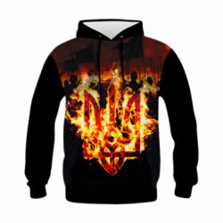 Дитяча 3D худі Вогняний герб України