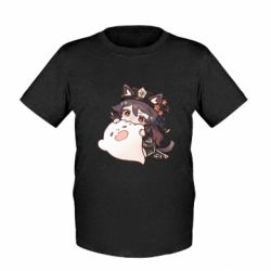 Детская футболка Hu Tao cat